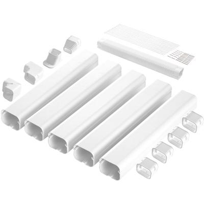 Mophorn - Mini Split Line Set-Abdeckung. 76,2 mm b, 3110 mm l. PVC-Dekor für Klimaanlage. 5 gerade Image