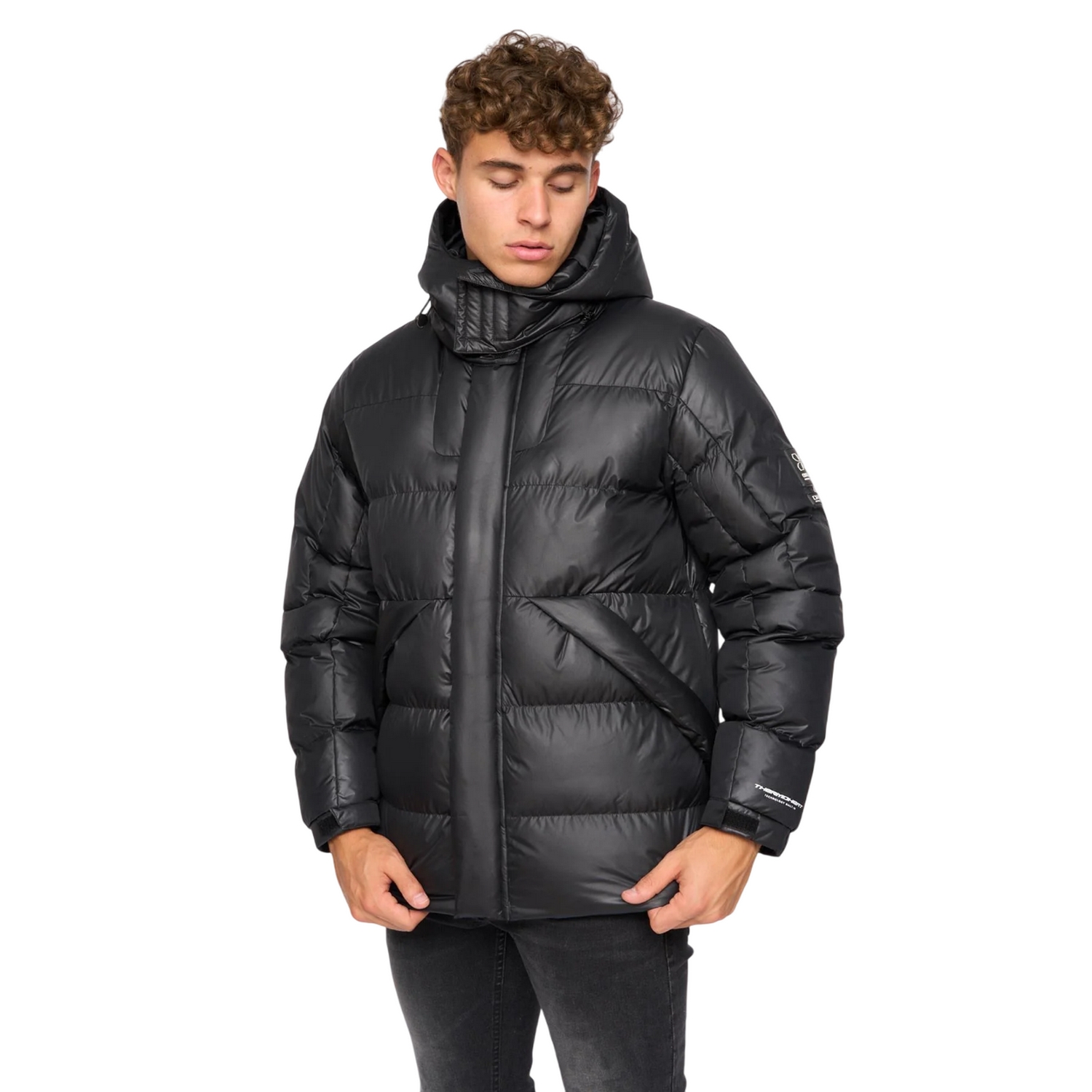 Crosshatch - "Camptor" Jacke Verkleidet für Herren (Schwarz) Image