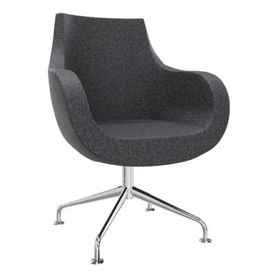 fm Büromöbel Sessel »Pirum« mit eingebauter Rückholfeder schwarz, 71x94.5x48 cm Image