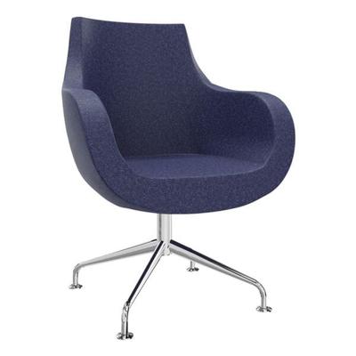 fm Büromöbel Sessel »Pirum« mit eingebauter Rückholfeder blau, 71x94.5x48 cm