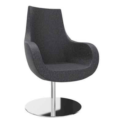 fm Büromöbel Sessel »Pirum« hohe Rückenlehne Tellerfuß schwarz, 71x108.5x48 cm