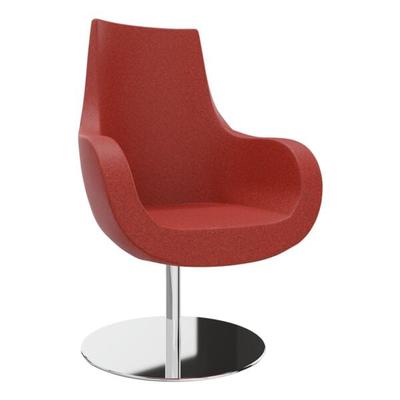 fm Büromöbel Sessel »Pirum« hohe Rückenlehne Tellerfuß rot, 71x108.5x48 cm Image