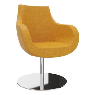 fm Büromöbel Sessel »Pirum« Tellerfuß orange, 71x93x48 cm Image