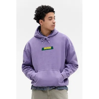UO Lilac Sh*t Letters Hoodie - Lilac L at Urban Outfitters
