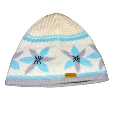 Columbia Accessories | 5/$25 Womens Columbia Knit Snowflake Blue/White Beanie Hat | Color: Blue/White | Size: Os