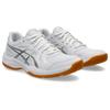 Hallenschuh ASICS "UPCOURT 6", Gr. 40,5, weiß (weiß, pure silber), Textil, Synthetik, sportlich, Schuhe, für Hallensport
