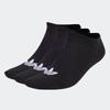 Sportsocken ADIDAS ORIGINALS "TREFOIL LINER 6", Herren, Gr. M (40/42), schwarz, Obermaterial: 73% Baumwolle, 24% Polyester, 2% Elasthan, 1% sonstige Fasern, Socken, Sneaker Socken, 6er Packung
