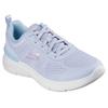 Sneaker SKECHERS "SKECH-AIR DYNAMIGHT 2.0-NEW HEIGHTS", Damen, Gr. 38, blau (hellblau), Textil, Lederimitat, casual, Schuhe Sneaker, Schnürschuh, Fitnessschuh, Halbschuh, Freizeitsch mit Memory Foam