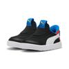 Sneaker PUMA "COURTFLEX V3 SLIPTECH INF", Gr. 22, schwarz (puma schwarz, puma weiß, rotmazing), Textil, sportlich, Schuhe, für Kinder