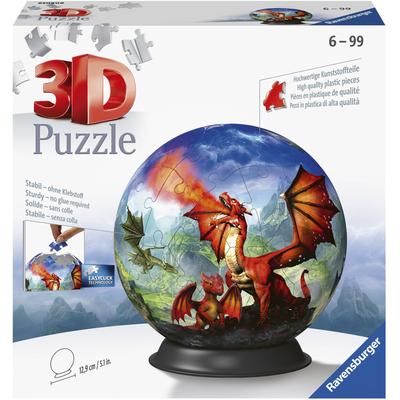 Puzzleball RAVENSBURGER "Mystische Drachen", bunt, Puzzles, Kinder, Kunststoff, Made in Europe