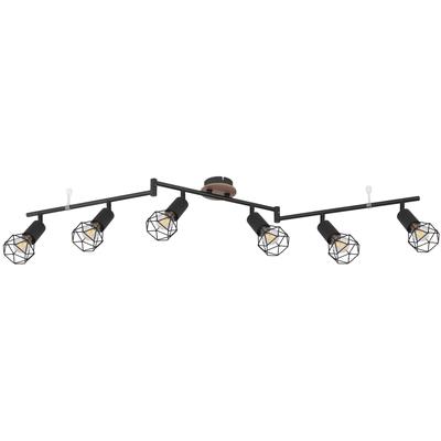 GLOBO LIGHTING Wandleuchte "XARA I", schwarz, Lampen, beweglich, Deckenstrahler