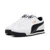 Sneaker PUMA "ROMA 24 STANDARD", Gr. 44, puma weiß, puma schwarz, puma team gold, Leder, unifarben, sportlich, Schuhe