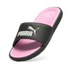 Badesandale PUMA "COOL CAT 2.0 WNS", Gr. 38, puma schwarz, puma weiß, pale pink, Synthetik, unifarben, sportlich, Schuhe