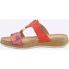 Pantolette FISCHER, Damen, Gr. 38, rot, Lederimitat, sportlich, Schuhe