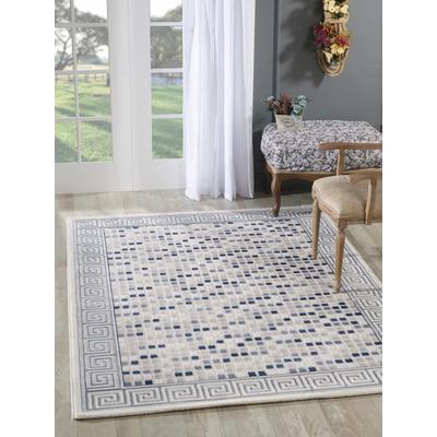 Teppich SANAT "Harmony 3207, auch als Läufer" Gr. 3, blau, B:120cm H:12mm L:160cm, Kunstfaser, Teppiche, Wohnzimmer, Kurzflor, modern, Schlafzimmer Image