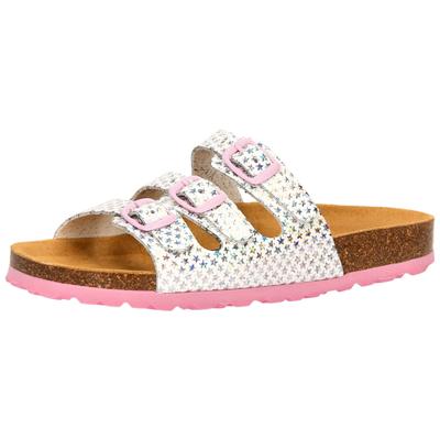 Pantolette LICO "Pantolette Bioline Starline", Gr. 36, rosa (weiß), Synthetik, Schuhe Pantolette Schlappen Image