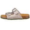 Pantolette LICO "Pantolette Bioline Concrete", Gr. 49, beige (braun), Synthetik, Schuhe