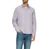 Langarmhemd S.OLIVER, Herren, Gr. XL, N-Gr, lila (lavender), Obermaterial: 78% Baumwolle, 20% Elasthan, 2% Polyester, unifarben, casual, regular fit taillenbedeckt, Langarm Manschette, Hemden, aus Seersucker