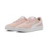 Sneaker PUMA "Court Lally Suede Sneakers Damen", Gr. 38.5, rosa (rose quartz weiß pink), Obermaterial: Textil, Kuhleder, Synthetik; Futter: Textil; Innensohle: Textil; Laufsohle: Gummi, Schuhe