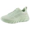 Sneaker SKECHERS "BOBS B FLEX HI-FLYING HI", Damen, Gr. 40, mintgrün, sage, Textil, sportlich, Schuhe, Trainingsschuh, Schnürschuh, Freizeitschuh in veganer Verarbeitung