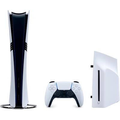 PLAYSTATION 5 Konsolen-Set "PlayStation 5 Pro Konsole inkl. Disk-Laufwerk", schwarz-weiß (weiß, schwarz), B:8,9cm H:21,6cm T:38,8cm, Spielekonsolen, PlayStation 5 Pro Konsole inkl. Disk-Laufwerk, Topseller Image