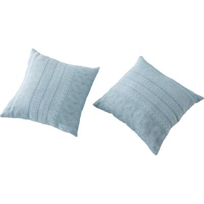 Kissenbezüge HOME AFFAIRE "Toscana Kissenbezug", blau, B:50cm L:50cm, Polycotton, Obermaterial: 60% Baumwolle, 40% Polyester, Kissenbezüge, passend zur Tagesdecke Toscana, in Größe 50x50 cm Image