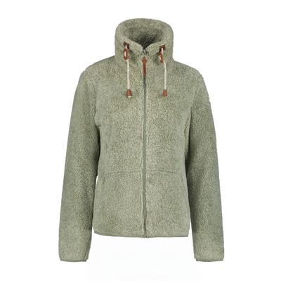 Fleecejacke ICEPEAK "COLONY", Damen, Gr. M, blau (light blau), Fleece, Obermaterial: 100% Polyester, sportlich, regular fit hüftlang, Langarm eingefasste Kante, Jacken, mit Kordel