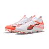 Fußballschuh PUMA "ULTRA 5 MATCH+ FG/AG", Gr. 44, puma weiß, puma schwarz, glowing rot, Synthetik, sportlich, Schuhe