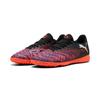 Fußballschuh PUMA "FUTURE 8 PLAY TT", Gr. 43, puma schwarz, puma weiß, glowing rot, Synthetik, sportlich, Schuhe