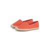 Espadrille TOMMY HILFIGER "FLAG CANVAS ESPADRILLE", Damen, Gr. 36, rot (coralle), Baumwolle, sportlich, Schuhe, Slipper, Flats, Bequemschuh mit Bastbezug und Ziernähten