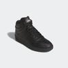 Sneaker ADIDAS SPORTSWEAR "HOOPS MID 4.0 KIDS", Gr. 39, schwarz-weiß (core schwarz, core schwarz, cloud weiß), Synthetik, sportlich, Schuhe