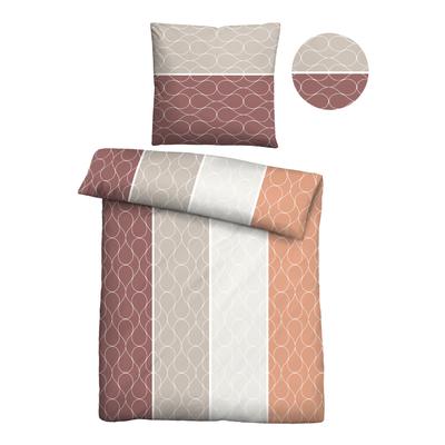 Bettwäsche "0351108", rot (burgund), B/L: 135cm x 200cm, , Biber, B/L: 80cm x 80cm, Biber, Obermaterial: 60% Baumwolle, 40% Polyester, CASTELL - MARKENBETTWÄSCHE, Bettwäsche, Poly-Cotton, wohlig warm, pflegeleicht, atmungsaktiv, Reißverschluss Image