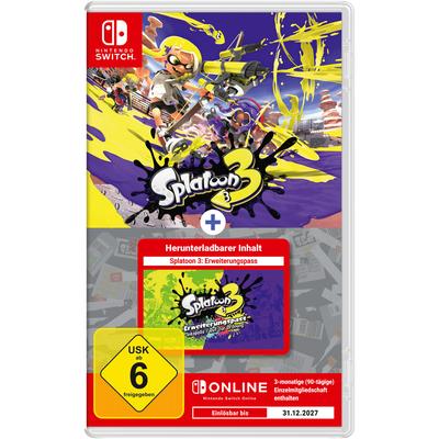 NINTENDO SWITCH Spielesoftware "Splatoon 3 + Erweiterungspass - Set", weiß, neutral, Nintendo Switch, Games