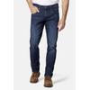 5-Pocket-Jeans HERO BY JOHN MEDOOX "Baxter Denim Relaxed Fit", Herren, Gr. 34, Länge 34, blau (dunkelblau tint), Denim/Jeans, 96% Baumwolle, 2% Polyester, 2% Elasthan, casual, straight fit lang, Jeans, Relaxed Fit Casual Clean Wash Denim Jeans für...