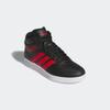 Sneaker ADIDAS SPORTSWEAR "HOOPS MID 4.0 KIDS", Gr. 39, rot (core schwarz, better scarlet, cloud weiß), Synthetik, sportlich, Schuhe