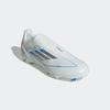 Fußballschuh ADIDAS PERFORMANCE "F50 LEAGUE LACELESS FG/MG", Gr. 45, weiß (cloud weiß, silber metallic, cloud weiß), Synthetik, Textil, sportlich, Schuhe