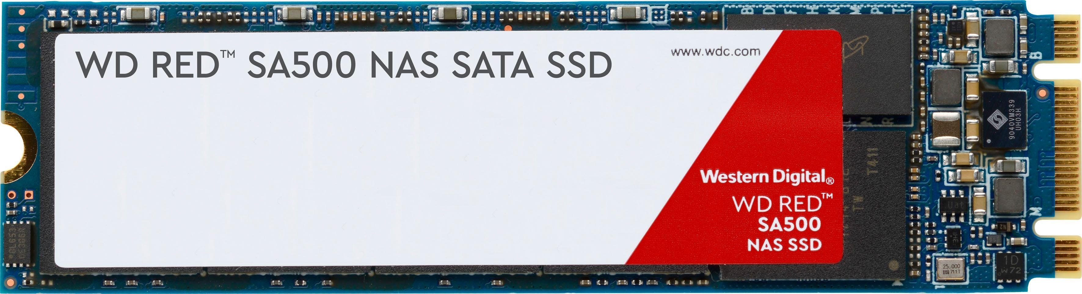 WESTERN DIGITAL interne SSD "Red SA500 M.2", rot, 1 TB, Schreibgeschwindigkeitmaximal 530 MB/s Lesegeschwindigkeitmaximal 560 MB/s, Festplatten Image
