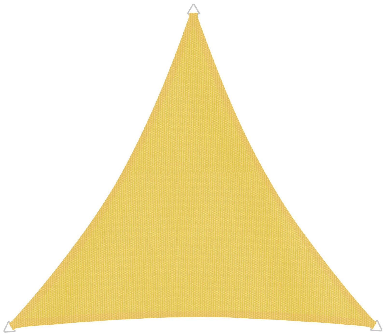 Sonnensegel WINDHAGER "Cannes Dreieck", gelb, B:500cm T:500cm, Polyester, Sonnensegel, 5x5x5m, gelb