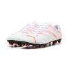 Fußballschuh PUMA "ATTACANTO FG/AG", Gr. 43, puma weiß, glowing rot, Synthetik, sportlich, Schuhe