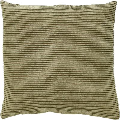 Dekokissen ANDIAMO "Cord Kissen Emy, Kissenhülle mit Füllung", grün (olive, b, l: 40 cm x 40 cm), B:40cm H:12cm L:40cm, Polyester, Dekokissen_Sitzkissen_Kissenhüllen, Sofakissen, eckig, 40x40 oder 30x50 cm, auch als 4er Set erhältlich Image