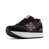Sneaker NEW BALANCE "515", Gr. 38, schwarz (noire), Leder, Textil, sportlich, Schuhe