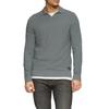 Strickpullover S.OLIVER, Herren, Gr. M, grau (grau, schwarz), Strick, Obermaterial: 100% Baumwolle, mehrfarbig, casual, regular fit taillenbedeckt, Langarm Rippbündchen, Pullover, mit Polokragen