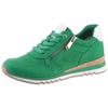 Keilsneaker MARCO TOZZI, Damen, Gr. 40, grün, Textil, Lederimitat, unifarben mit Farbeinsatz, Veloursleder, sportlich, Schuhe, Freizeitschuh, Halbschuh, Schnürschuh in veganer Verarbeitung