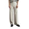 Jerseyhose MARC O'POLO "aus softem Organic-Cotton-Viskose-Mix", Damen, Gr. XXL, Normalgrößen, grau (mid stone melange), Obermaterial: 54% Baumwolle, 43% Viskose, 3% Elasthan, unifarben, casual, gerade normal, Hosen
