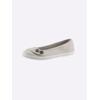 Ballerina CASUAL LOOKS, Damen, Gr. 37, grau (hellgrau), Textil, modisch, Schuhe