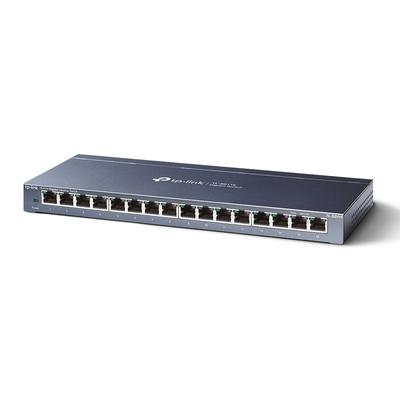 TP-LINK Netzwerk-Switch "TL-SG116 16-Port Gigabit Desktop Switch", grau (anthrazit), B:17,5cm H:7,3cm, Netzwerk-Switches