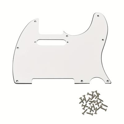 TEMU 8-hole Tl Electric Guitar Guard Plate Anti Scraper, Suitable For Standard Fd Tl Electric Guitars, In Multiple Colors, With Guard Plate Installation Screws