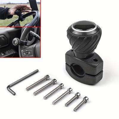 TEMU Steering Wheel Power Handle Spinner Knob Universal Steering Wheel Fit For Cars Trucks Cars Auxiliary Booster Ball Image
