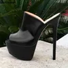 Sukeia handgefertigte Damen-Sommer-Pantoletten-Sandalen, Matt, Peep-Toe, fabelhaftes Rosa, Fuchsia, Rot, Gelb, Party-Schuhe, Damen, US-Größe 5–20