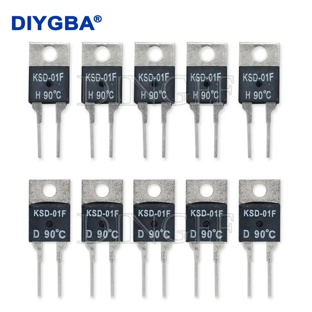 KSD-01F JUC-31F 40 50 60 70 80 90 100 degc nc normaler weise geschlossen kein normaler weise offener 1,5 ein Thermosc halter Temperatur sensor Thermostat Image